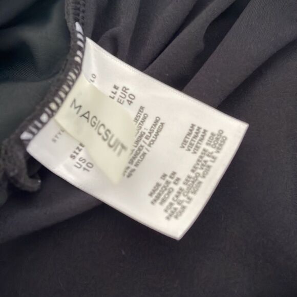 Magicsuit  Rita Wireless Ruffle Tankini Black 6006044 Size 10 - Picture 10 of 11